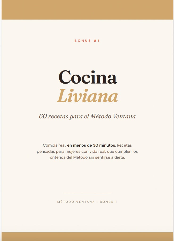 Método Ventana — Ayuno Intermitente para Mujeres + 4 Bonus